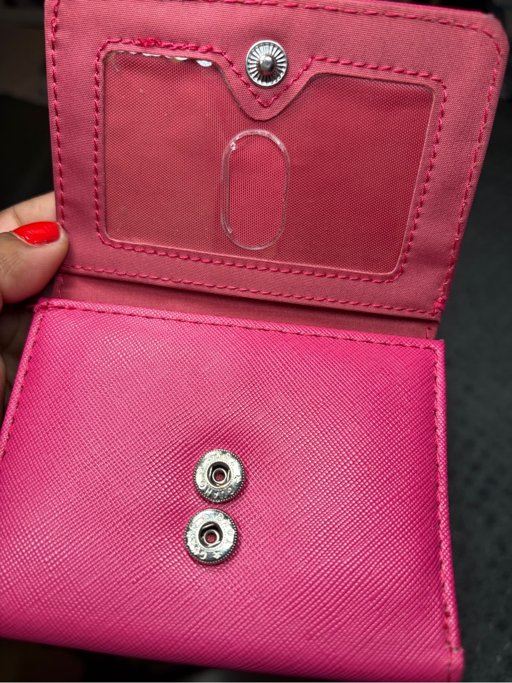 State Keeper Hot Pink Zip Wallet - Picture 5 of 5
